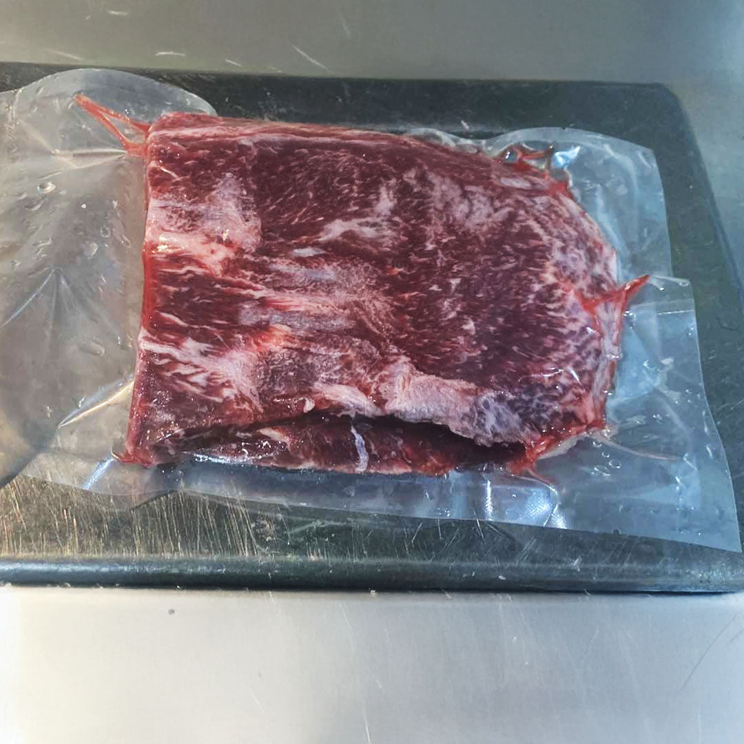 AUS WAGYU FLAT IRON STEAK 7mbs, slab